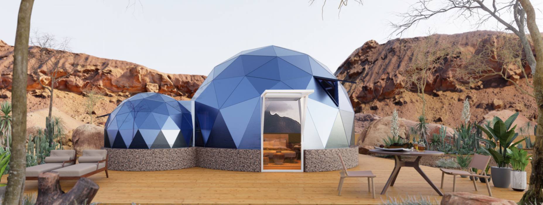 古交市球形智能光伏玻璃星空房